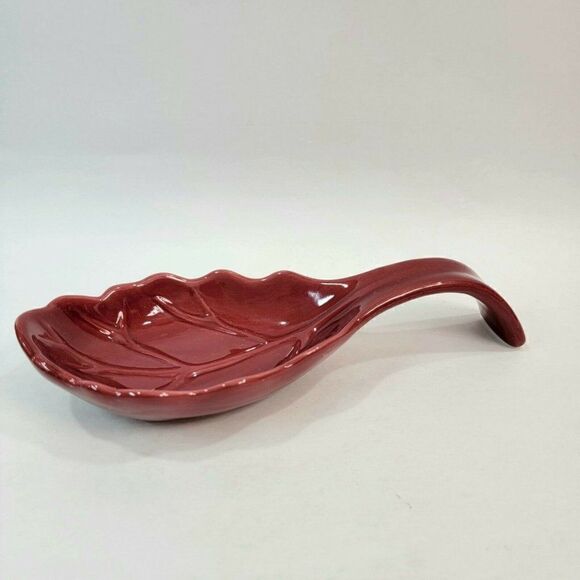 Tabletops Gallery Fall Leaf Spoon rest - Picture 1 of 6
